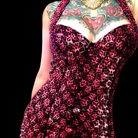 Jean Paul Gaultier Vintage Leopard Print Illusions Corset Bodycon Dress - Picture 3 of 15